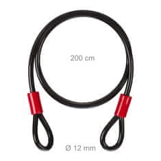 Northix 12 mm sigurnosni kabel s čeličnom jezgrom