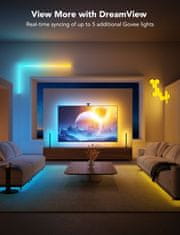 Govee Envisual TV Backlight T2 ambijentalno svjetlo za TV, LED, 190,5 cm - 215,9 cm (75-85), crno