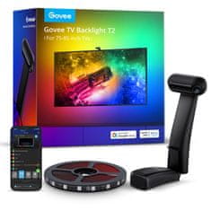 Govee Envisual TV Backlight T2 ambijentalno svjetlo za TV, LED, 190,5 cm - 215,9 cm (75-85), crno