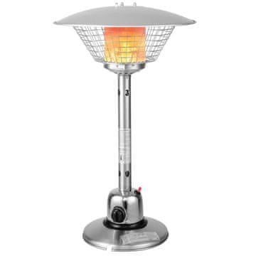 Northix Stolni grijač za terasu – 3200 W, nehrđajući čelik, siguran