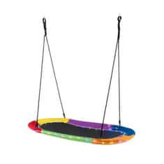 Northix Ovalna ljuljačka gnezdo 150 cm vanjska do 300 kg s LED svjetlima