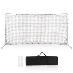 Northix Nogometni gol za djecu 372x182 cm bijeli metal s torbom