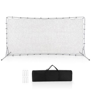 Northix Nogometni gol za djecu 372x182 cm bijeli metal s torbom