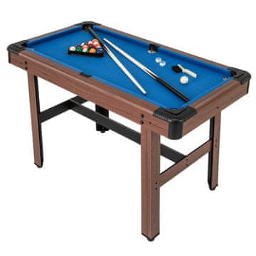 Northix Drveni biljarski stol 122x61 cm MDF s priborom i 2 štapa