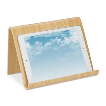 Northix Drveni stalak za tablet i knjige s prirodnom završnom obradom