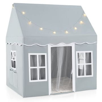 Northix Dječji šator za igru sa zvjezdanim svjetlima i mrežastim zavjesama