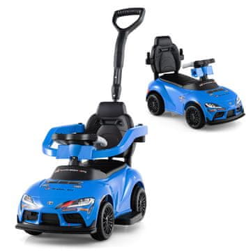 Northix Dječji automobil 3-u-1 s ručkom za guranje PP i metal