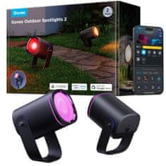 Govee Spotlights 2 vanjska reflektora, 2 komada, crna