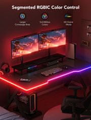 Govee RGBIC LED neonska stolna svjetla od užeta za rub stola, 3 m, RGBIC