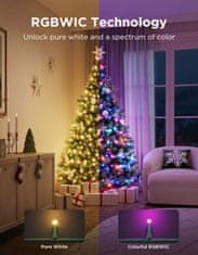 Govee Christmas Sparkle String Lights pametni novogodišnji svjetlosni lanac, 20 m