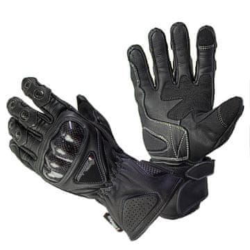 Cappa Racing Rukavice za motor CAP kožne duge crne