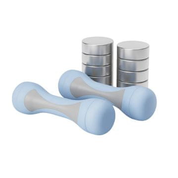 Northix Podesive bučice s ergonomskim gumiranim hvatom za fitness