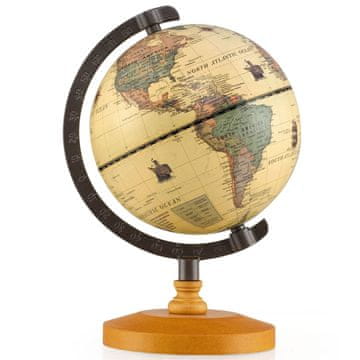 Northix Globus od 14 cm s metalnim postoljem - edukativni, geografski