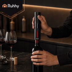Ruhhy Set električnih otvarača za vino s baterijom od 500 mAh, USB