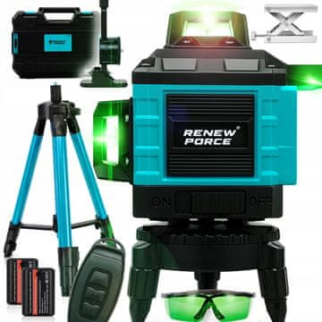 Dexxer Set od 16-linijske zelene građevinske laserske libele 2x 2400 mAh sa stativom LS160