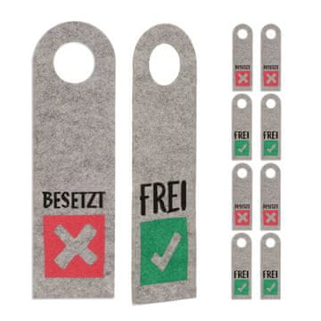 Northix Znak za vrata Zauzeto Besplatni set od 10