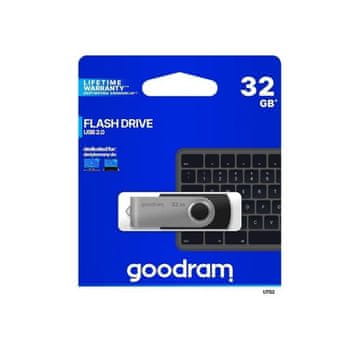 GoodRam USB KLJUČ 32GB za pohranu podataka crno srebrni
