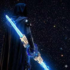 JOJOY® 360° rotirajući LED svjetlosni mač, USB-C punjenje, šareni svjetlosni efekti, ergonomska drška za cosplay | SPINSWORD