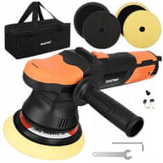 BIGSTREN Rotacijski stroj za poliranje automobila od 900 W s regulacijom 125-150 mm