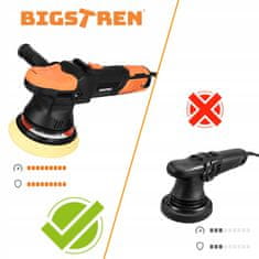 BIGSTREN Rotacijski stroj za poliranje automobila od 900 W s regulacijom 125-150 mm