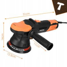 BIGSTREN Rotacijski stroj za poliranje automobila od 900 W s regulacijom 125-150 mm
