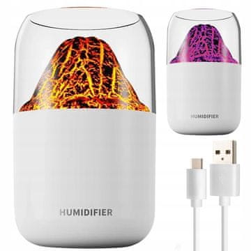 Verkgroup Difuzor za aromaterapiju s LED RGB USB ovlaživačem zraka 300ml vulkan