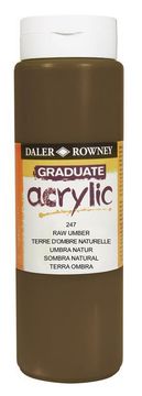Daler Rowney Akrilna boja Graduate 500 ml, Raw Umber
