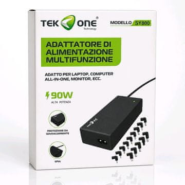 TekOne 14v1 Univerzalni punjač / adapter za laptope od 90 W za HP, Lenovo, Asus, Dell, Acer