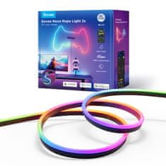 Govee Neonska svjetlosna traka Rope Light 2S, RGBIC, crna, 4 m
