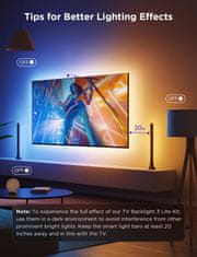 Govee Envisual TV Backlight 3 Lite komplet osvetlitve ozadja, LED, 139,70–165,10 cm (55-65)