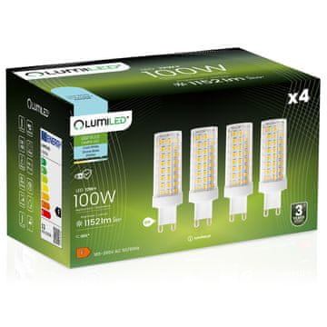 LUMILED 4x G9 LED kapsulna žarulja 12W = 100W 1152lm 6500K hladno osvjetljenje 360°