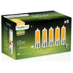 LUMILED 5x G9 LED kapsulna žarulja 5W = 50W 560lm 3000K Topla 360° luminirana žarna niti