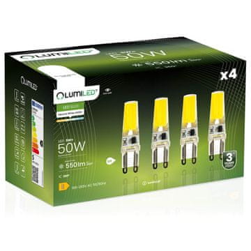 LUMILED 4x G9 LED žarulja u kapsuli 5W = 60W 550lm 4000K Neutralna 360° luminirana žarna nit