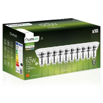 LUMILED 10x LED žarulja GU10 reflektor PAR16 6W = 50W 580lm 4000K Neutralno 38° osvjetljenje