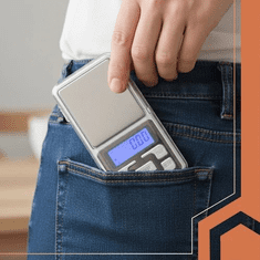 Ruhhy Precizna vaga RUHHY, 200g/0,01g, LCD, siva boja