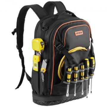 VEVOR Ruksak za alat 65 džepova 37x195x52 cm Crni