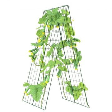 VEVOR Vrtni rešetka A-okvir za krastavce 117x84 cm Zeleni metal