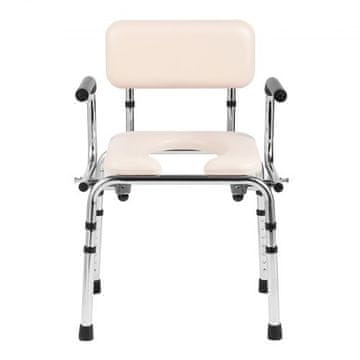 VEVOR Stolica za toaletni stol s podesivom visinom 415x415x44 mm siva