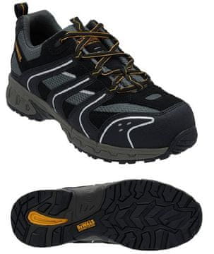 DeWalt MUŠKE NISKE CIPELE SA ZAŠTITNOM KAPICOM CRNO-SIVE 45 DWF50091-126-11 vel.45