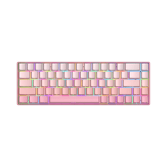 White Shark GK-007411 NUNCHAKU roza mehanička gaming tipkovnica US layout crveno-sivi gradient