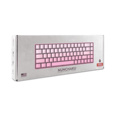 White Shark GK-007411 NUNCHAKU roza mehanička gaming tipkovnica US layout crveno-sivi gradient