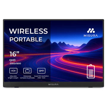 Misura 16" prijenosni bežični QHD 2.5K monitor s baterijom – P160QHBW