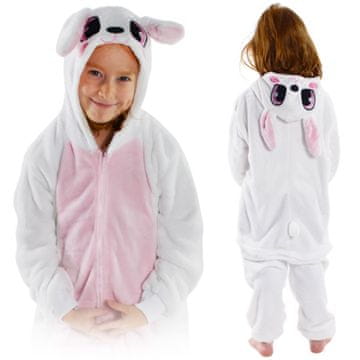 Zolta Zec Onesie za djecu - topla pidžama / jednodijelni kostim roza 146-152