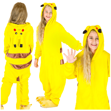 Zolta Jednodijelna pidžama Pikachu onesie trenirka kostim kombinezon odijelo 134-140