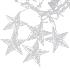 Zolta LED zavjese, zvijezde, pahuljice za prozor, šarene lampe, božićna svjetla