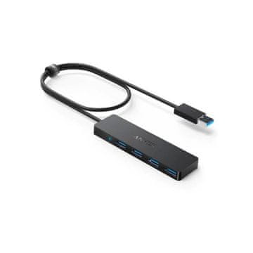 Anker Ultra Slim USB 3.0 hub s 4 priključka, crni