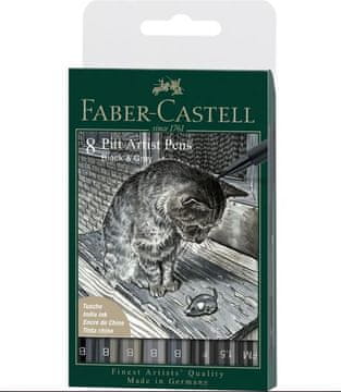 Faber-Castell PITT Artist set 8 Black&Grey