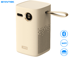 Byintek MAGIC X1 projektor, 3LED DLP, prijenosni, Android TV, WiFi, BT, 4K UHD + daljinski upravljač