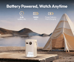 Byintek MAGIC X1 projektor, 3LED DLP, prijenosni, Android TV, WiFi, BT, 4K UHD + daljinski upravljač