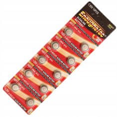 Rosfix Lr44/Ag13 – Alkalna Baterija 1,5V 10 Komada | Promjer 11,6 MM, Visina 5,4 MM, Visoka Kvaliteta